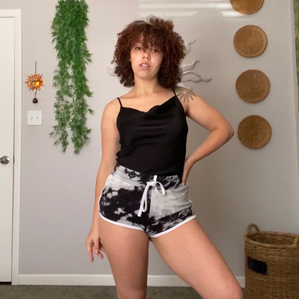 Tie dyed shorts